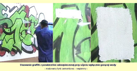 Usuwanie graffiti ze ściany